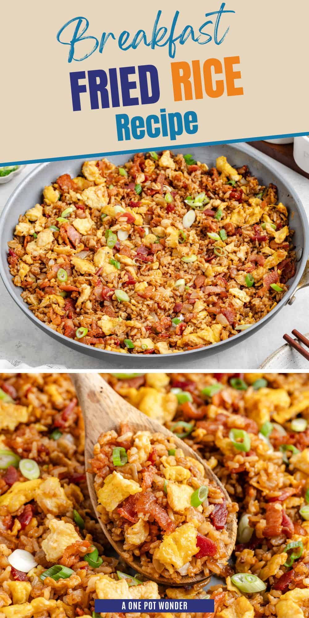 Easy Breakfast Fried Rice - A One Pot Wonder